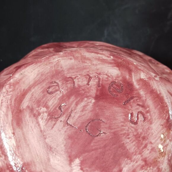 Vintage 80's Walnut Shaped Ceramic Nut Cookie Jar with Lid RARE - Picture 11 of 14